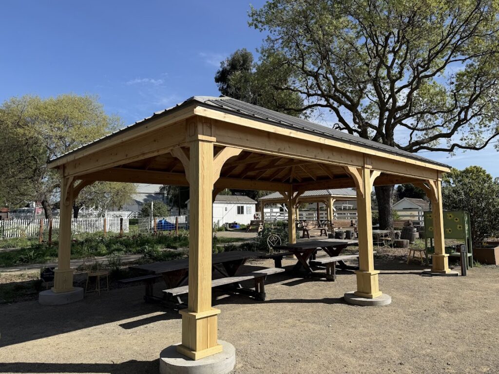 Sunflower Hill Garden shade structure