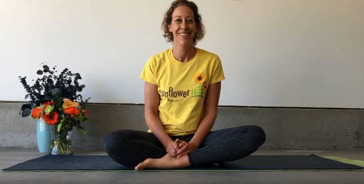 Sunflower Hill Online Activities Yoga Instructor Edie Nehls