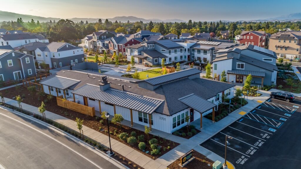 Aerial view of Sunflower Hill at Irby Ranch